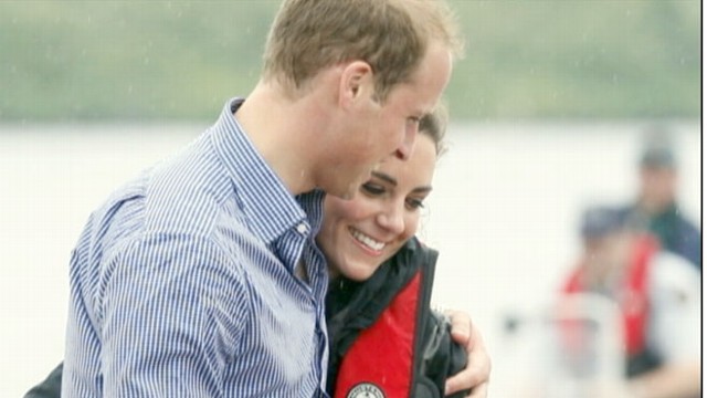 VIDEO: The royal couple race dragon boats and the prince shows off his pilot skills.
