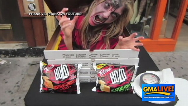 VIDEO: Pranksters Serve Up Free Undead Pizza