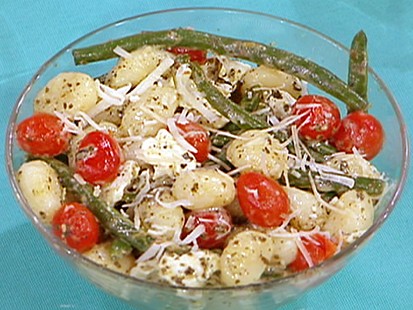 Matt Goulding's pesto gnocchi with green beans and tomatoes.