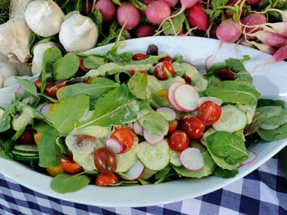 Rocco's Mixed Green Salad with Fennel-Tarragon Dressing