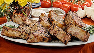 Grilled pork chops