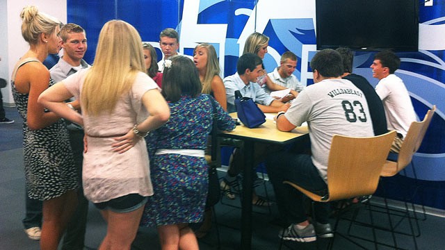PHOTO:&nbsp;Students return to Joplin High School, Aug. 17, just three months after a deadly tornado struck the Missouri town.
