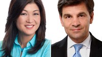 PHOTO Juju Chang and George Stephanopoulos are shown in these file photos.