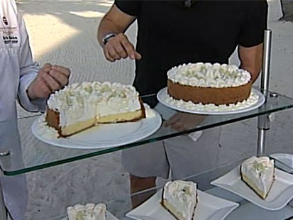 Photo: Sam Champion Snacks on Key Lime Pie in Key West: Learn How to Make Key Lime Pie From Key Wests Casa Marina Restaurant