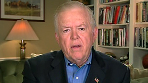 PHOTO Lou Dobbs talks to "Good Morning America," on allegations that his company employed illegal workers.