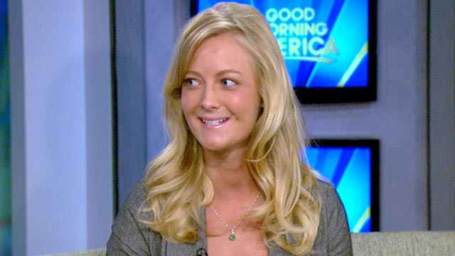 PHOTO: Lydia Strunk talks about her shark attack on "Good Morning America."