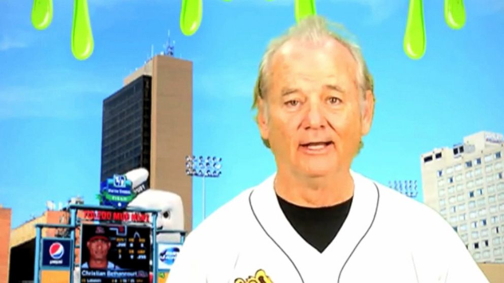 The actor does an impression of famed baseball announcer Harry Caray in ad for Toledo Mud Hens.