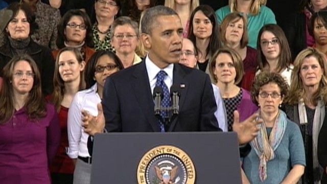 VIDEO: President Obama mentions childrens sleepovers and dates during stop in Decatur, Ga.
