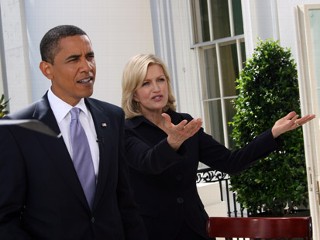 PHOTO President Barack Obama sat down for an exclusive interview with ?Good Morning America? anchor Diane Sawyer.