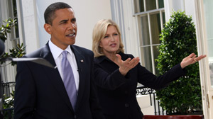 PHOTO President Barack Obama sat down for an exclusive interview with ?Good Morning America? anchor Diane Sawyer.