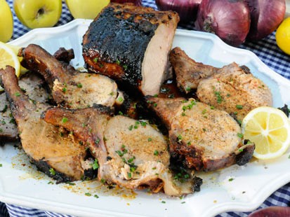 Adam Perry Lang?s pork with crab boil spices