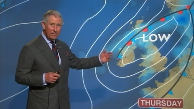 VIDEO: Watch what happens when Prince Charles takes over a weather segment on the BBC.