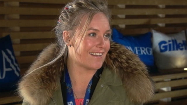 Olympic snowboarder drew inspiration from the song "I Can" before winning the slopestyle event.