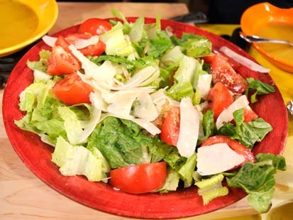 Emeril Lagasses Hearts of Romaine With Warm Caramelized Onion Dressing