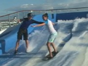 Wipe Out: Rycroft Surfs Aboard Oasis