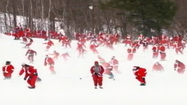 210 Santas Take to the Slopes