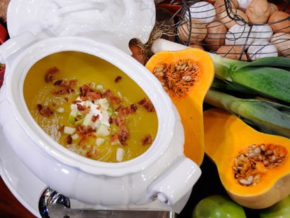Emeril Lagasse's Butternut Squash and Apple soups.