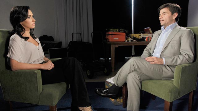 PHOTO Jenn Sterger, the former Jets television personality who found herself at the center of the Brett Favre sexting scandal, sat down for her first television interview with George Stephanopoulos.