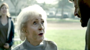 Actress Betty White in a Super Bowl Snickers commercial.