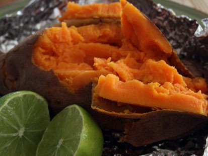 PHOTO: Stephanie ODea prepared simply delicious sweet potatoes for Good Morning America.