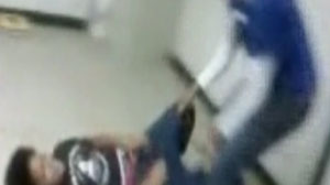 Cell phone captures video of teacher repeatedly hitting and kicking a 13-year-old student