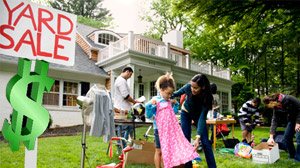Bring in extra cash and unclutter you home by having a garage sale
