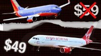 Photo: As Virgin America and Southwest Airlines wage war over Orange County, Calif. routes, passengers are finding their choice of cheap flights.