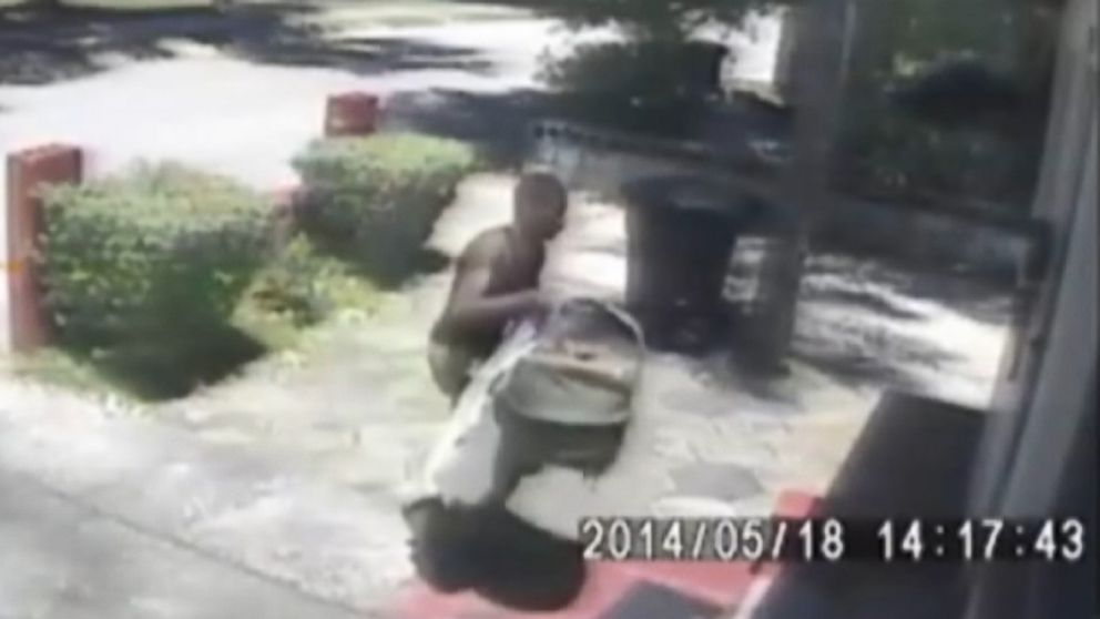 The alleged car thief in Florida left the baby on a strangers porch.