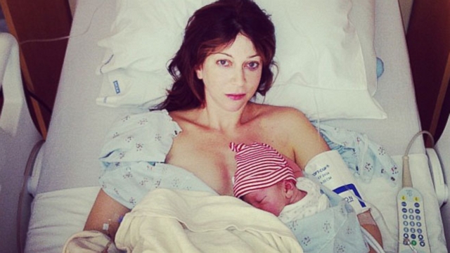 Ruth Iorio documented her labor and sons birth on social media with Tweets and Instagram photos.