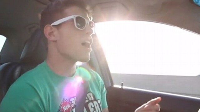 VIDEO: TJ Smith tries to lighten the mood by blasting "Build Me Up Buttercup" from his car.