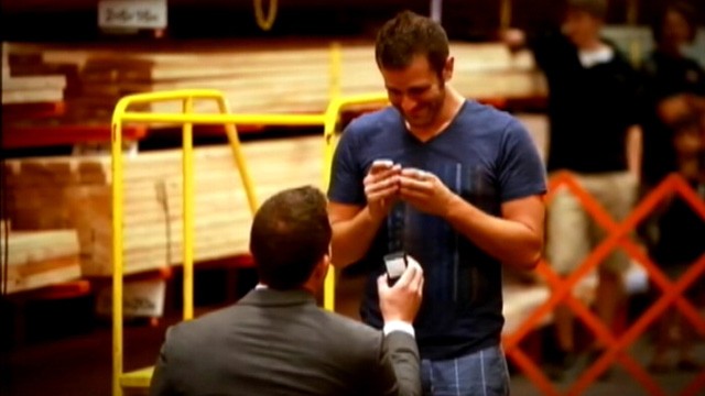 VIDEO: A Salt Lake City mans trip to Home Depot resulted in a marriage proposal by way of a flash mob.
