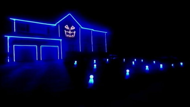 VIDEO: These four homes are some of the craziest, most elaborate Halloween-themed homes across America.