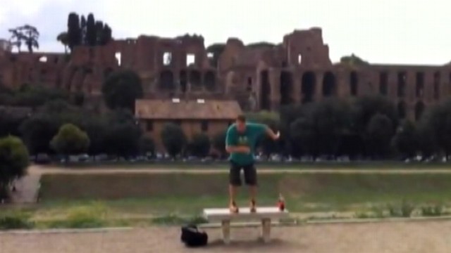 VIDEO: Larry Plawecki and Abbey Westfall danced their way across six countries in 18 days.