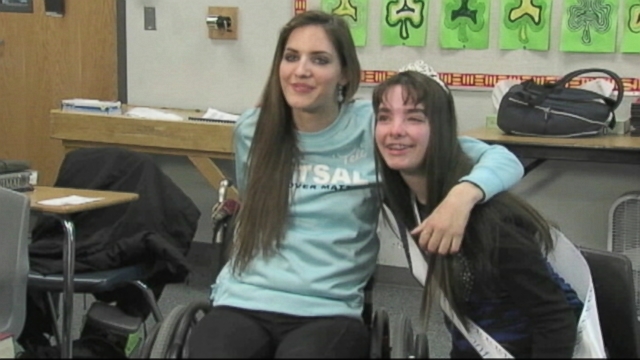 VIDEO: Kendra Muller decided to bestow her trophy on another deserving student.