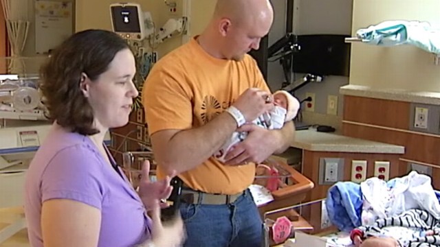 VIDEO: Wisconsin couple welcomes fraternal twins born two years to the day after the first set of twins.