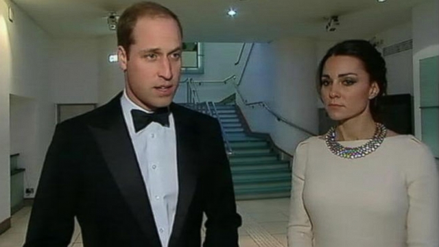British royal was at the London premiere of "Mandela: Long Walk to Freedom" when the news broke.