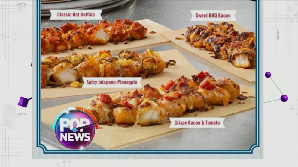 VIDEO: Dominos is covering fried chicken with traditional pie toppings for a new take on "pizza."