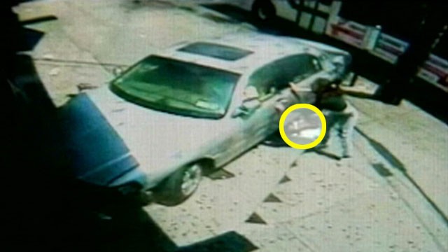 VIDEO: The 17-year-olds child was trapped beneath a NYC cab and sustained minor injuries.
