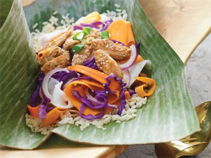 Colorful Chicken Stir-Fry with Sweet Potatoes and Hoisin Sauce