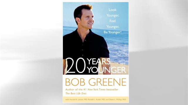 PHOTO: Book jacket cover for Bob Greenes book, 20 Years Younger.