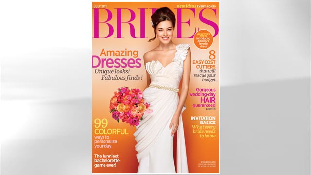 PHOTO: The July 2011 issue of Brides magazine.