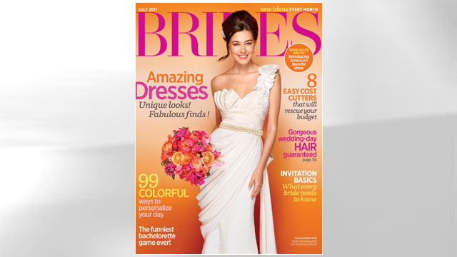 PHOTO: The July 2011 issue of Brides magazine.