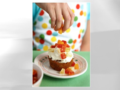 Carrot cake cupcakes are shown in this file photo.