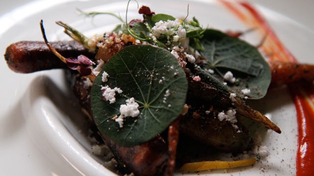 PHOTO:&nbsp;salad of hay roasted heirloom carrots