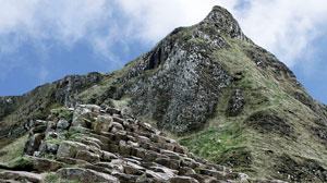PHOTO The Giants Causeway, Northern Ireland?s most popular tourist attraction, is composed of basalt rock columns formed over 50 million years ago by volcanic activity.