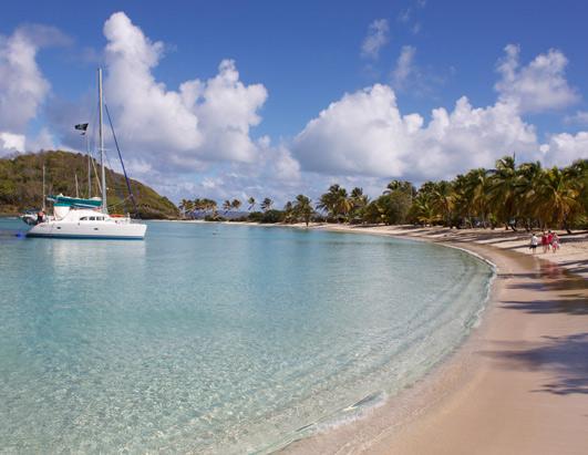Pristine Island Chain in the Eastern Caribbean  