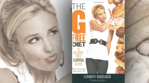 The cover for the book, "The G-Free Diet: A Gluten-Free Survival Guide," by Elisabeth Hasselbeck is shown.