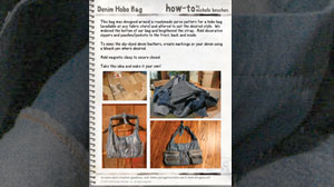 PHOTO D-I-Y expert, Michele Beschen, stretched the Hermes pattern, swapped the paper for leather, and used stitches instead of glue in an attempt to make her own Kelly bag.