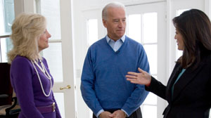 Juju Chang with Joe Biden and Dr. Jill Biden