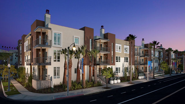 PHOTO: KB Homes Primera Terra residential community located in Playa Vista, California. It is the largest LEED Platinum-certified residential community in California, featuring energy-efficient tankless water